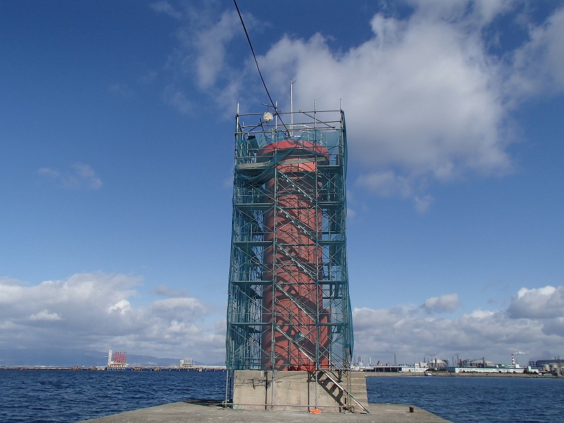 防波堤灯台施設改修工事